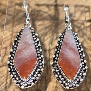 Dendritic Jasper Earrings 2”